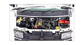 Tata Winger engine compartment